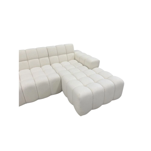 Narożnik BUBBLE w kształcie U Tkanina BOUCLE Manza